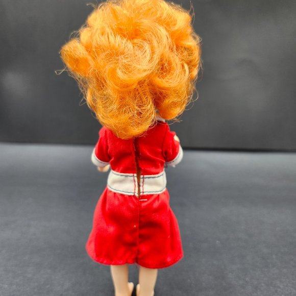 Vintage Little Orphan Annie Doll 6" 1982 Knickerbocker Toys Co No Shoes - Picture 2 of 4